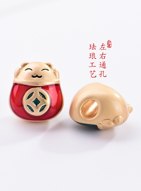 古法沙金强保色小兔子胡萝