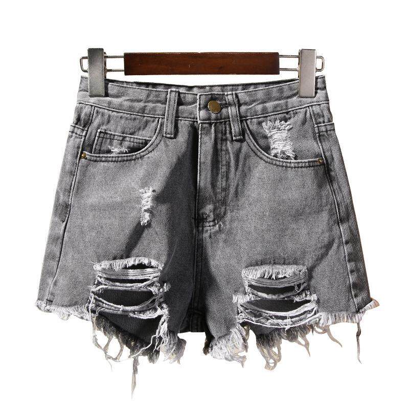 cowboy trousers Spring and summer 2019 Korean Edition Versatile Show thin Easy hole student Broad leg Hot pantsin the Women's clothing/Boutique , Jeans  category - from Buy2taobao.com to provide professional Taobao agent buy service