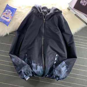 2023新款印花外套男秋季宽松休闲夹克港风新款外穿上衣JK2526P40图片