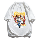 2023年新款夏季印花短袖T恤男潮宽松半袖潮ins情侣装T2208P20，男装T恤，电商A097