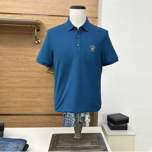 桑蚕丝 夏天短袖 比华利保罗男装 专柜正品 T恤polo衫 舒适凉感