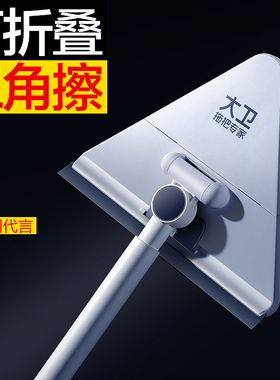 大卫三角拖把清洁神器天花板多功能擦家用一拖净墙壁墙擦屋棚顶砖