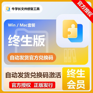 牛学长文件修复工具终身会员视频文件损坏修复视频excel/psd修复