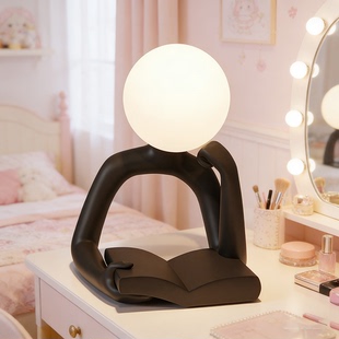 抽象人物小夜灯高级感艺术摆件家居装饰品电视柜书房卧室床头台灯