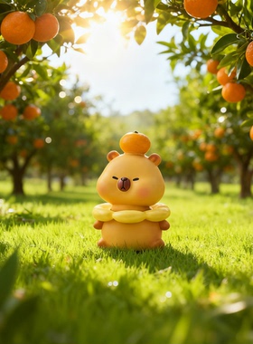 可爱动物树脂桌面摆件轻奢送礼