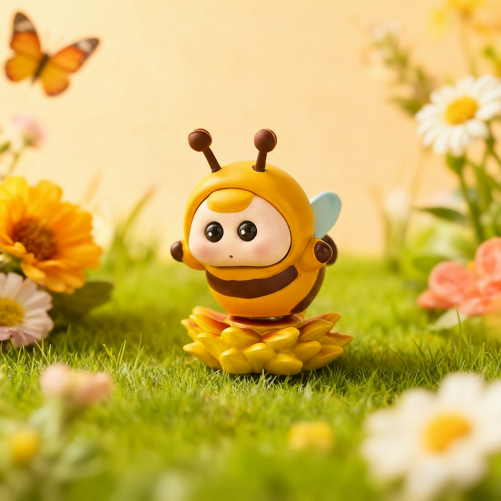 可爱卡通蜜蜂树脂桌面摆件