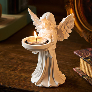 欧式 蜡烛台座摆件香薰蜡烛托台高级轻奢风烛光晚餐场景布置氛围感