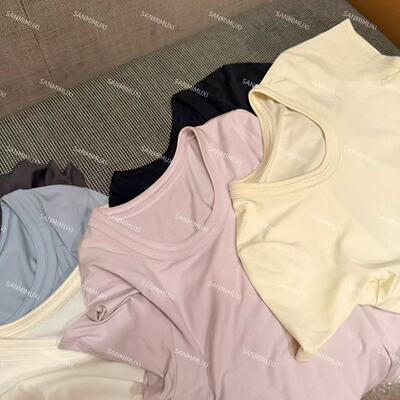 SANMI/叁米  大U领短袖T  J1627