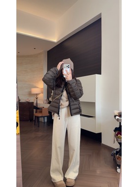 SANMI/叁米  【极寒裤升级版】加绒松紧头阔腿裤  H1457