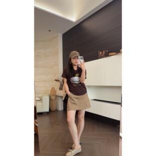 SANMI 印花圆领正肩短袖 T恤 16860 叁米