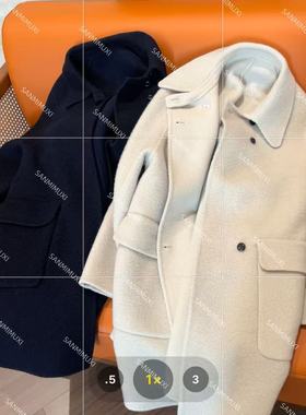 SANMI/叁米   巨百搭中长款大衣外套   11267