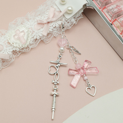 飘带键盘装饰蕾丝可爱