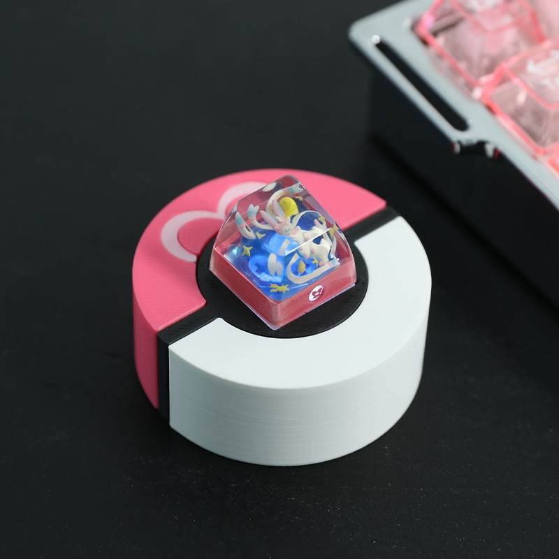 敲敲莓发光展示收纳键帽底座