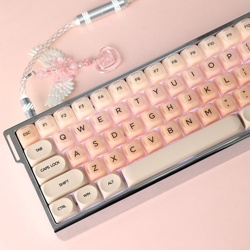 粉底液键帽半透磨砂雾面