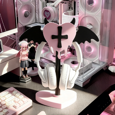 敲敲莓小恶魔可爱耳机收纳架