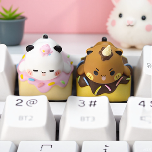 一二布布键盘键帽单个性客制化U可爱创意二次元树脂机械键盘帽esc