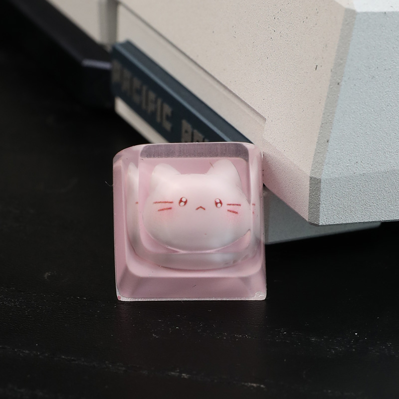 可爱猫咪创意键帽原创卡通