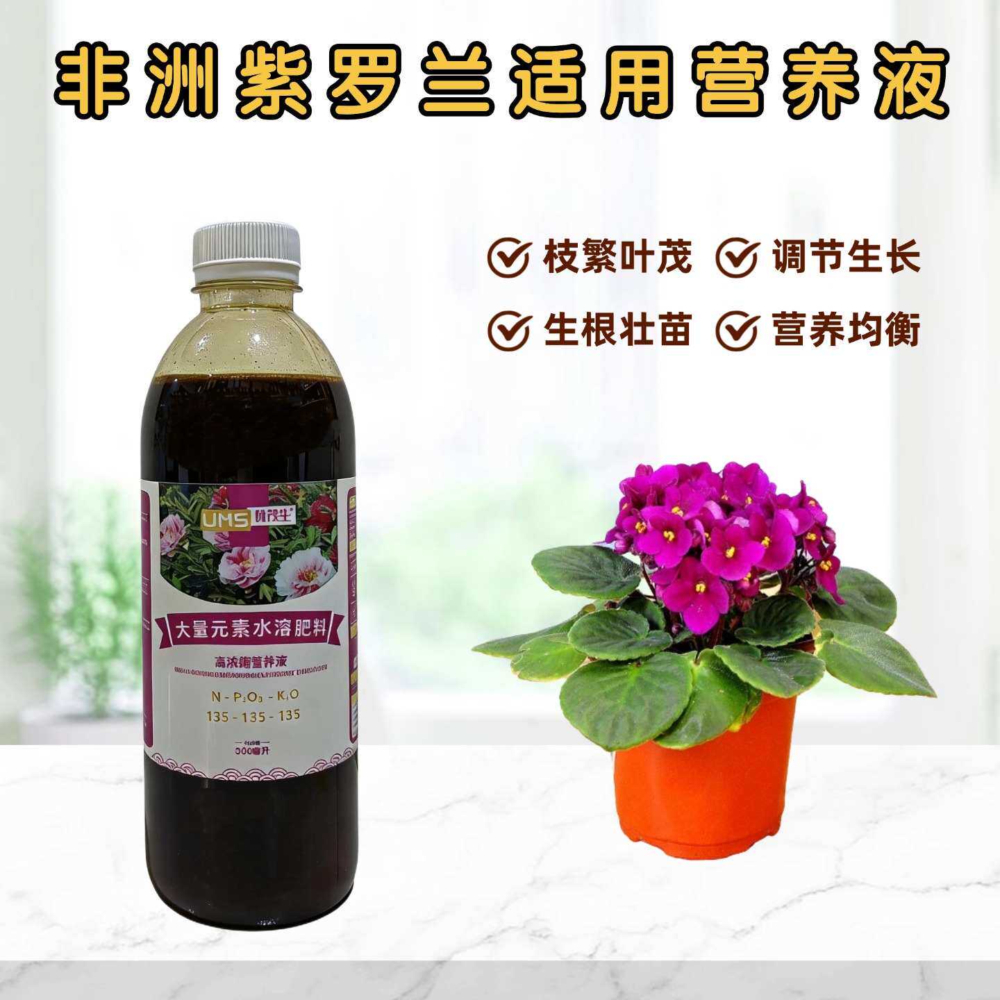 非洲紫罗兰紫罗兰营养液室内阳台盆栽植物专用大量元素水溶花肥料