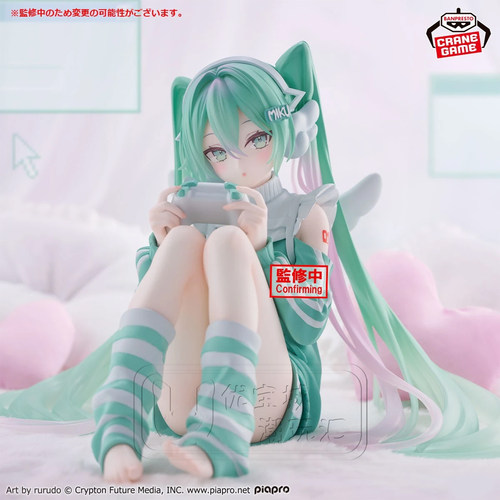 全款预售日版正品 万代眼镜厂 初音未来假日回忆 玩游戏 景品手办