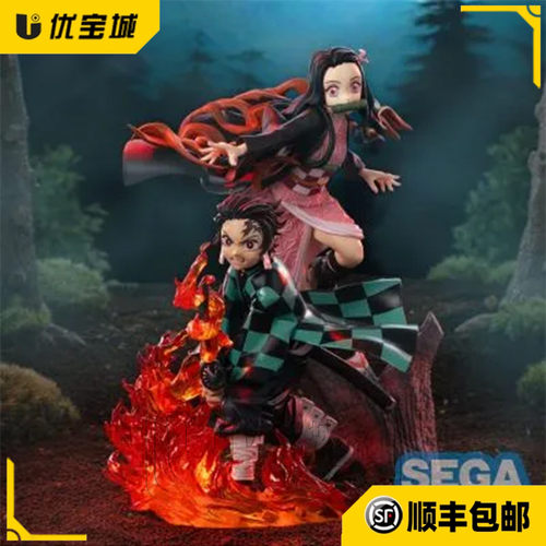 世嘉鬼灭之刃炭治郎弥豆子手办