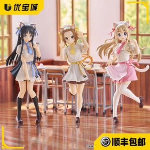 新品现货 日版正品 FURYU 轻音少女 秋山澪 田井中律猫耳景品手办