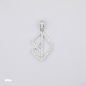 hiphop WBJ定制珠宝 潮流吊坠 925银 pendant WBJ logo吊坠