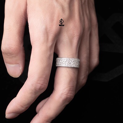 WBJ定制珠宝满镶阿斯切戒指男