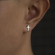 十字耳钉 纯银耳钉925银oldschool cross WBJ定制珠宝 ear stud