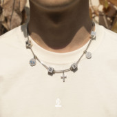 字母组合吊坠925纯银骰子项链 WBJ定制珠宝 DIY小方块 hiphop嘻哈