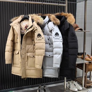 过万级!真貉子毛领!超高充绒!男士秋冬风雪极寒加厚连帽羽绒服