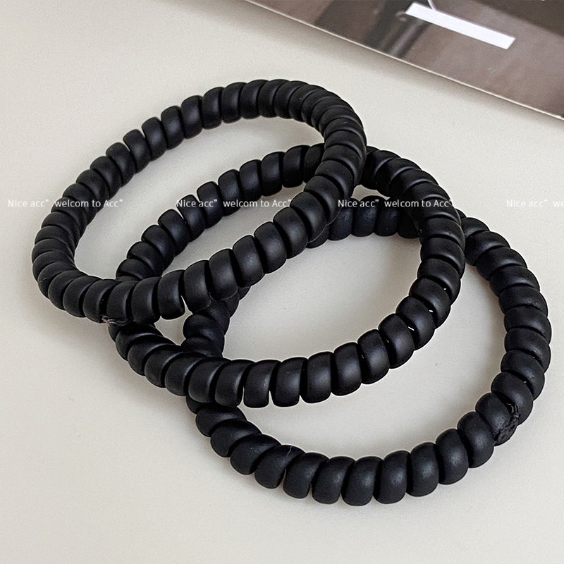 发圈磨砂ins耐用高弹电话线