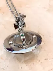 Nanaspace- ins Same Style Advanced Version Three-Dimensional Saturn Large Orb Sweater Chain Necklace Unisex in Stock