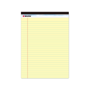 kaisa凯萨美式拍纸本横线高颜值复古可撕草稿本A4本子考研默写黄色笔记本文具用品凯撒学习摘抄纸英语单词本