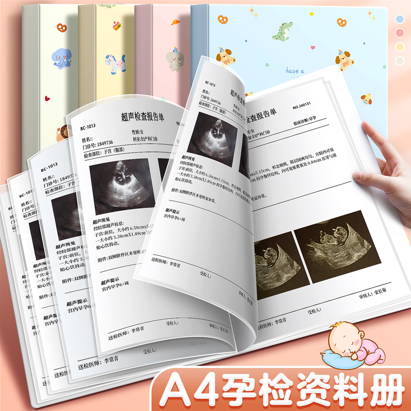 【孕期必备】孕检产检收纳册