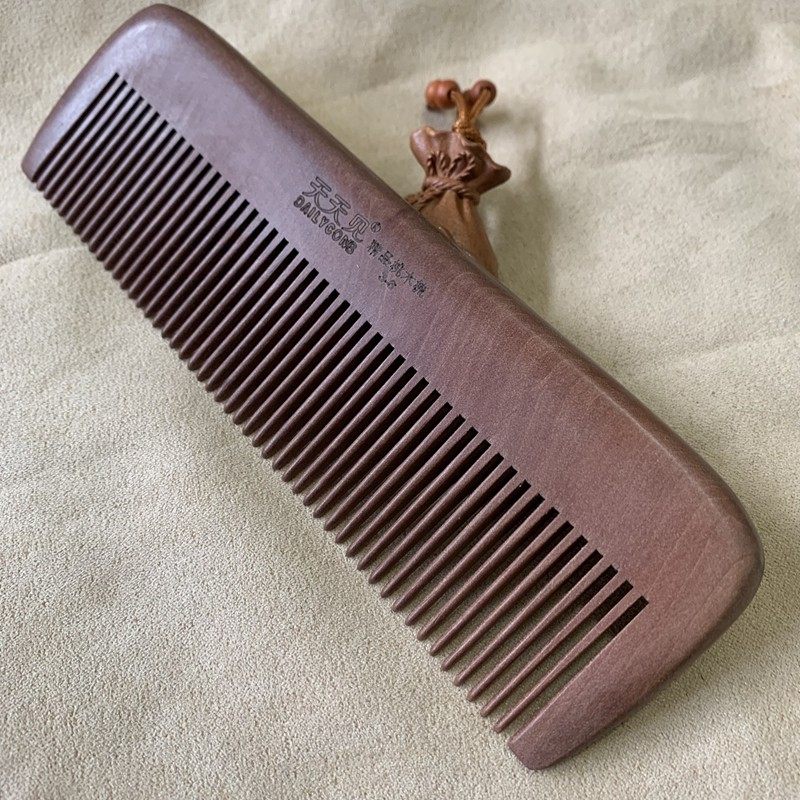 天天见精品桃木梳子原色不上漆