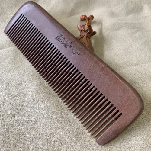 天天见大号桃木梳无清漆防静电梳