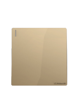 飞雕86型金色五孔电源开关带插座