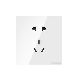 飞雕大面板大板白无框开关插座雕琢五孔带86型官网官方家用