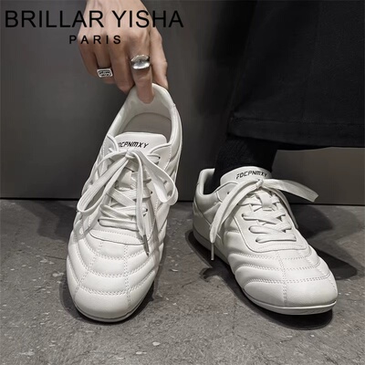 BRILLARYISHA白色德训鞋男