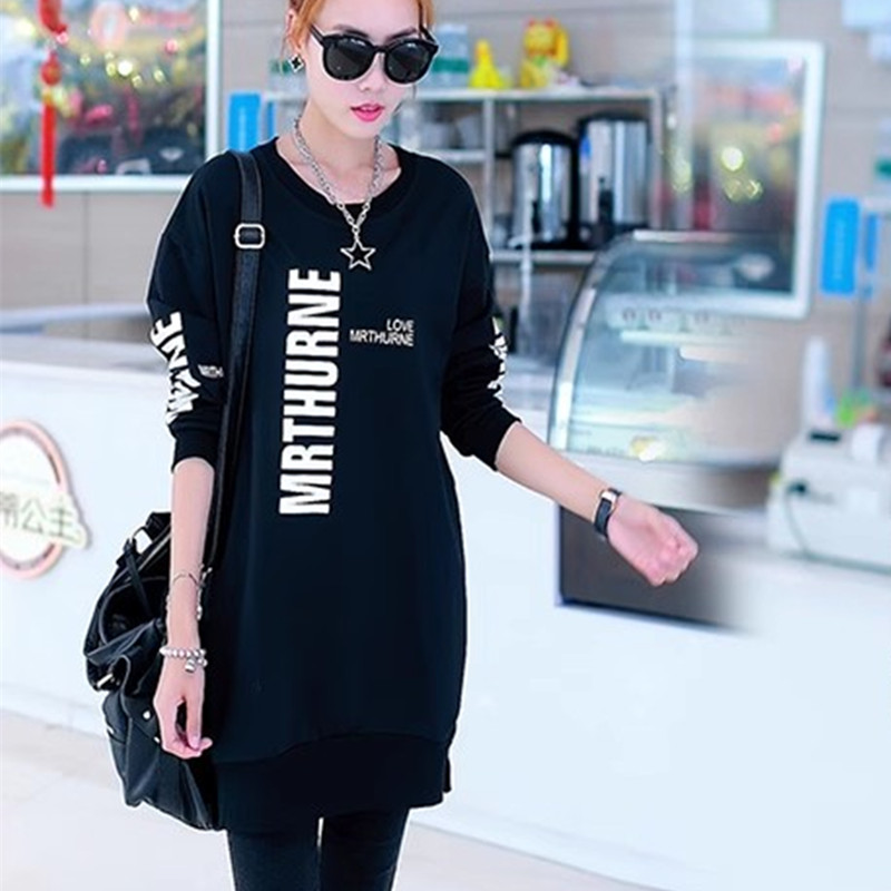 中长款加绒加厚T恤时尚