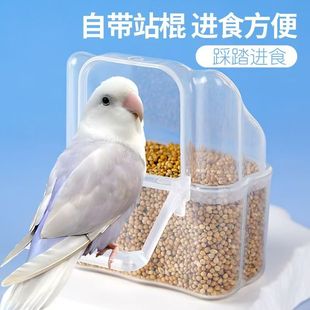 鹦鹉外挂鸟食盒防溅洒防甩鸟食杯文鸟玉鸟小鸟食槽饮水器鸟笼配件