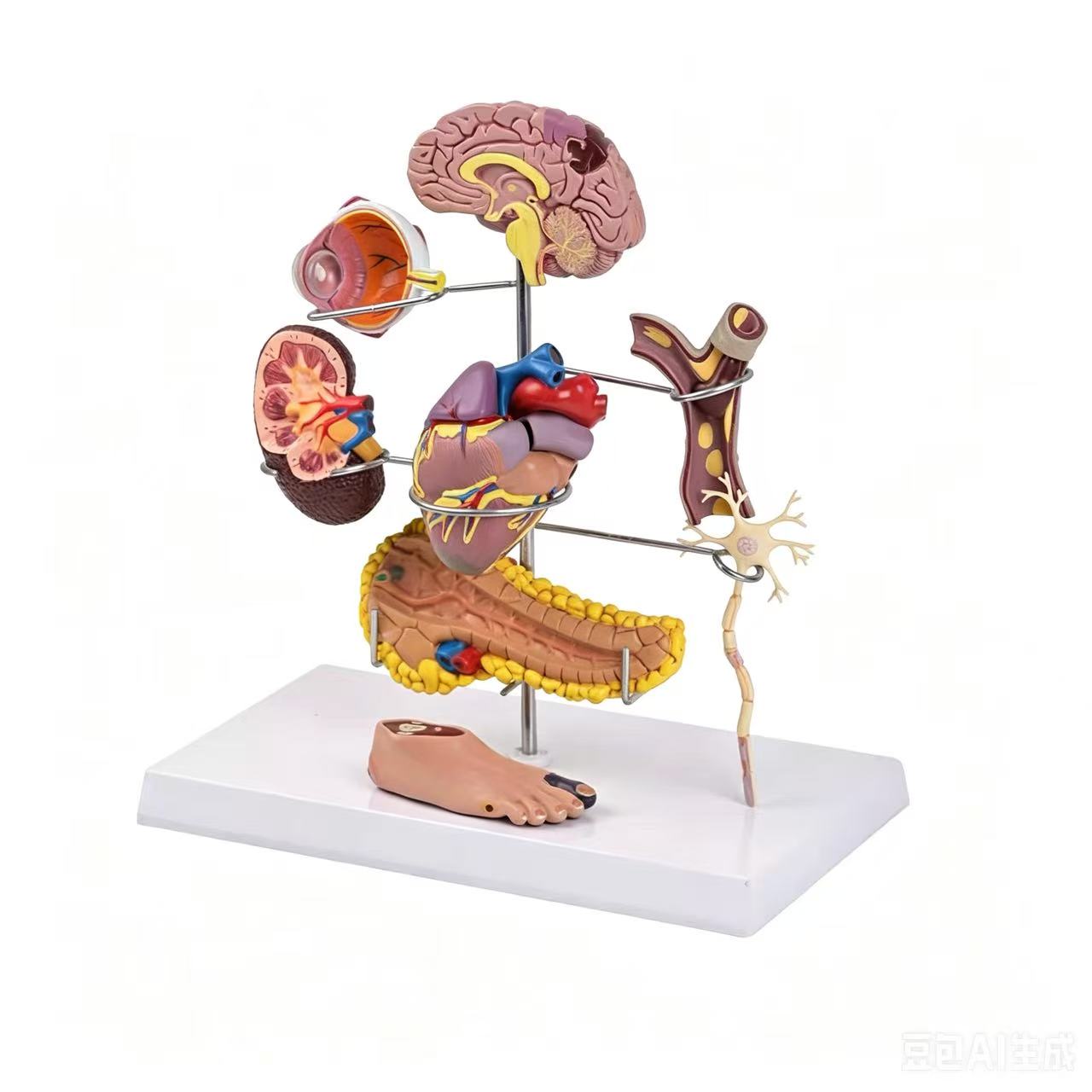 人体糖尿病并发症模型内脏器官解剖心脑眼肾脏胰腺血管神经教学具