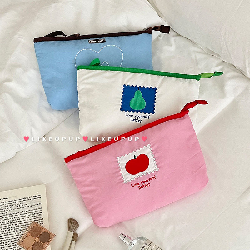 清仓!ins风化妆包女2024新款大容量便携内衣收纳袋零钱洗漱口红包,收纳整理,化妆包,淘宝优惠券,粉丝福利购,淘宝优惠卷