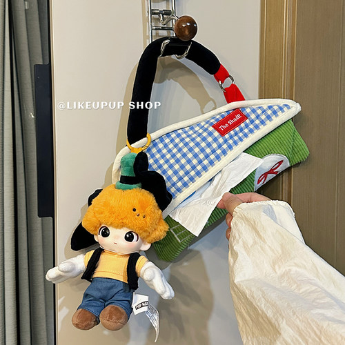 ins纸巾盒壁挂式抽纸盒纸巾挂袋卫生间收纳悬挂纸抽盒车载纸巾袋