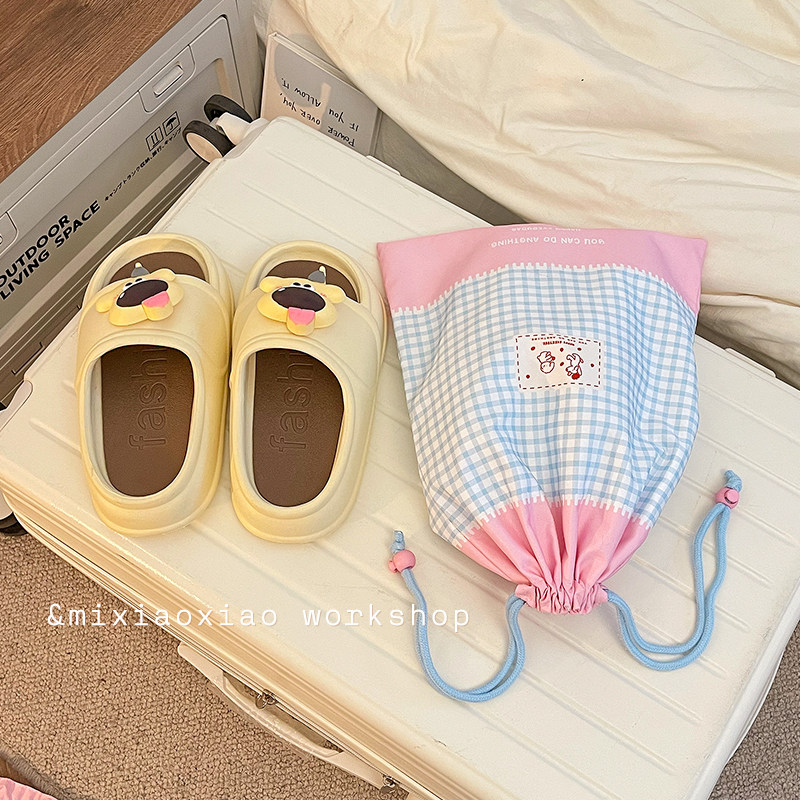 鞋袋旅行鞋子收纳袋手提防尘防潮霉鞋包行李箱分装束口小白鞋鞋罩