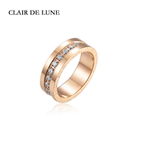 Nhẫn Clair De Lune Rose Gold Diamonds Kim cương nhẹ Luxury Lady - Nhẫn nhẫn cartier