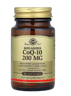 美国Solgar Megasorb辅酶Q10心脏大脑神经辅酶Q10补充剂增强吸收