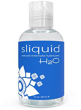 现货美国Sliquid H2O水性润滑剂不含甘油个人润滑剂透明无香125ml