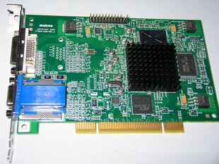DVI工业收藏G45FMDVP32DB PCI显卡VGA 古董Matrox迈创G450 32M老款