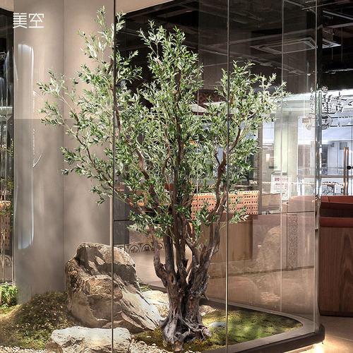美空花舍老桩仿真橄榄树高端定制